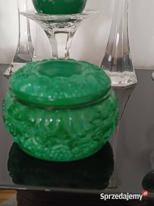 Schlevogt Puzdro artystyczne szkło malachitowe Jastrzębie-Zdrój sprzedam