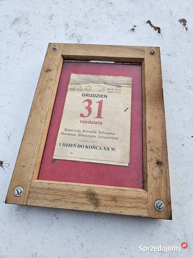 Kartka z Kalendarza 31 Grudnia 2000r 1 dzień do Kłodawa sprzedam