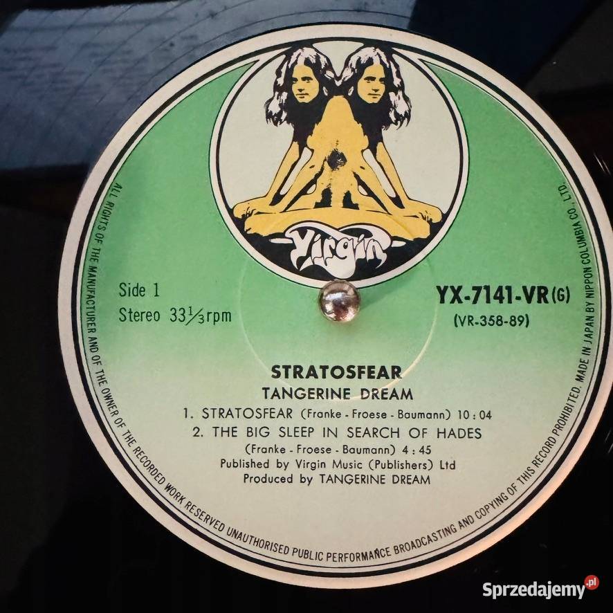 Tangerine Dream Stratosfear EXNM Japan Obi LP płyta winylowa Kraków