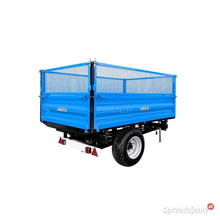 Przyczepa rolnicza jednoosiowa 2T z kiprem i Tajęcina sprzedam