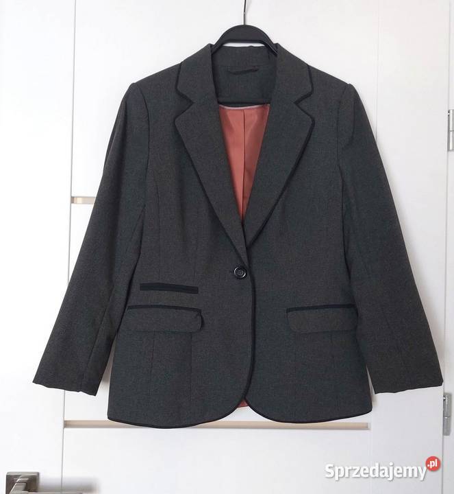 Żakiet marynarka szara M 38 FF Moda i Styl