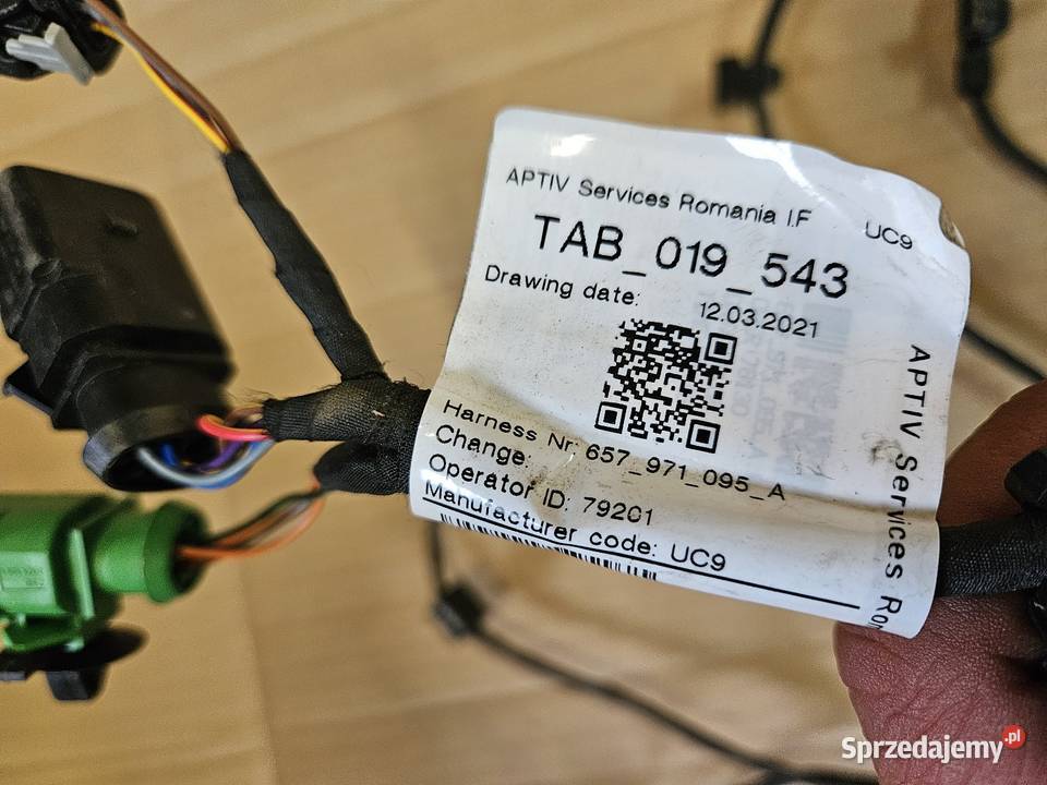 SKODA SCALA WIĄZKA INSTALACJA PDC PRZÓD Międzychód