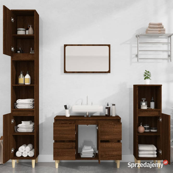 Szafka pod umywalkę brązowy dąb 80x33x60 Warszawa