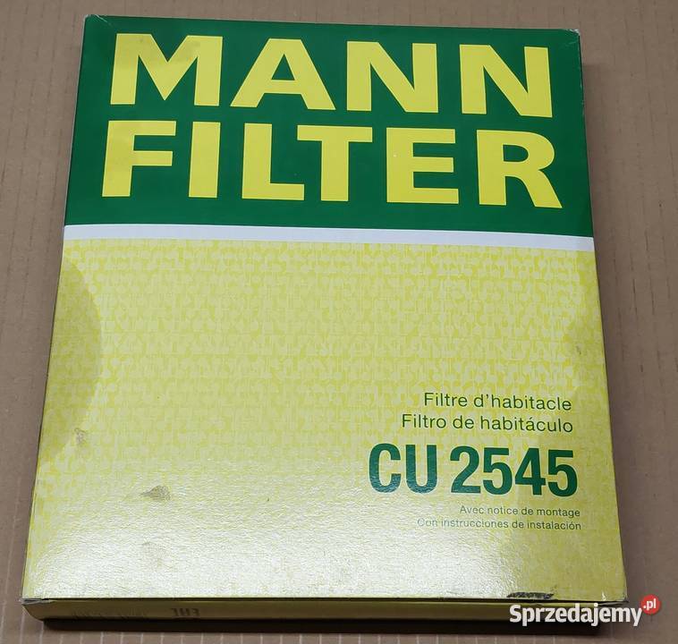 FILTR KABINOWY MANN CU 2545 FABIA FOX POLO IBIZA osobowe Filtry Mielęcin