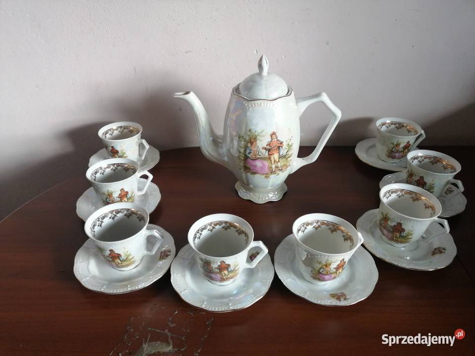 Serwis do kawy herbaty Karolina Miłość Wiedeńska dolnośląskie Borów