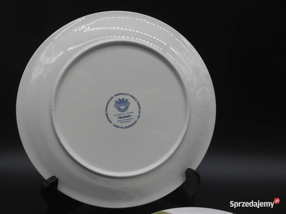 Talerze deserowe Villeroy Boch Scarlett z Raszków sprzedam
