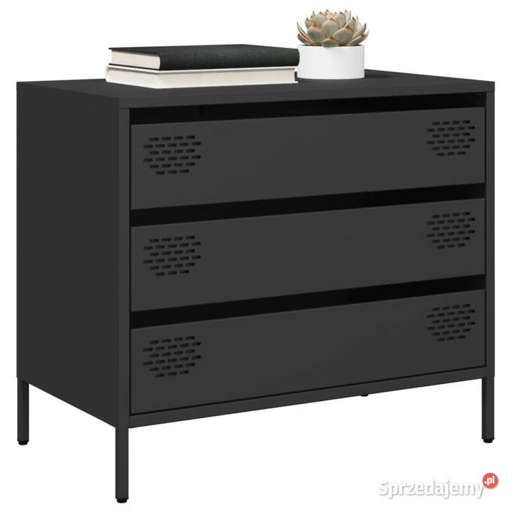 Szafka czarna 68x39x585 stal walcowana na zimno
