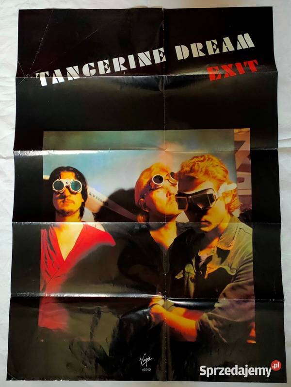 Tangerine Dream Exit Pakat Poster Originał 1981 Muzyka małopolskie Kraków