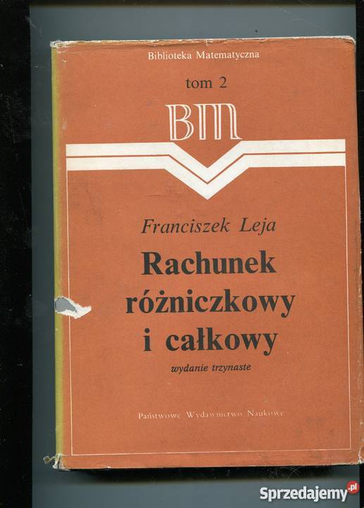 Rachunek różniczkowy i całkowy Leja Szczecin