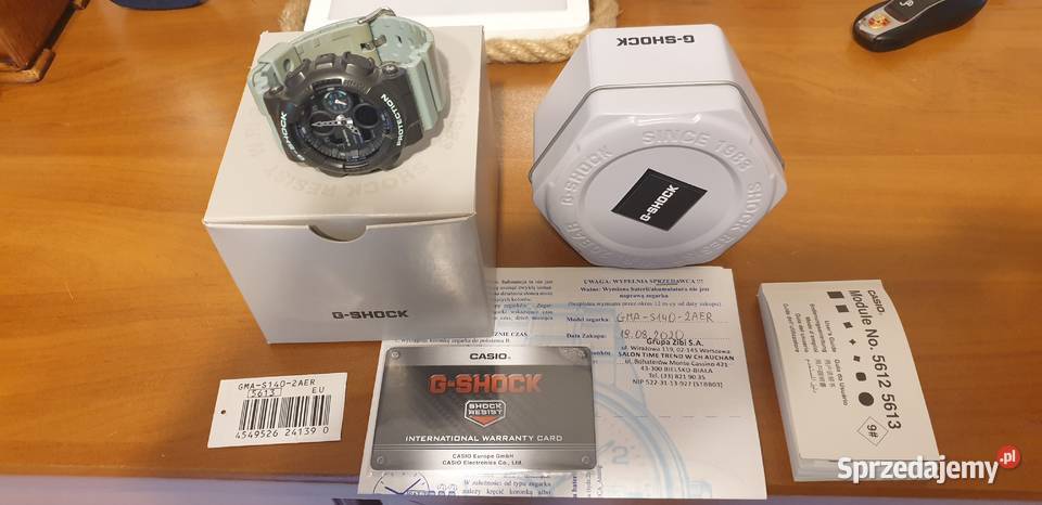 Zegarek Casio GShock GMA S140 Damskie śląskie