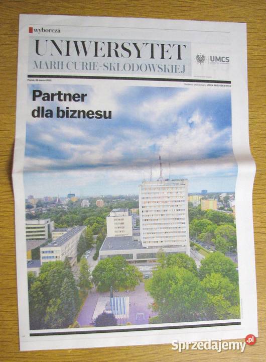 UMCS Partner biznesu Gazeta Wyborcza Rok wydania 2021 Parczew