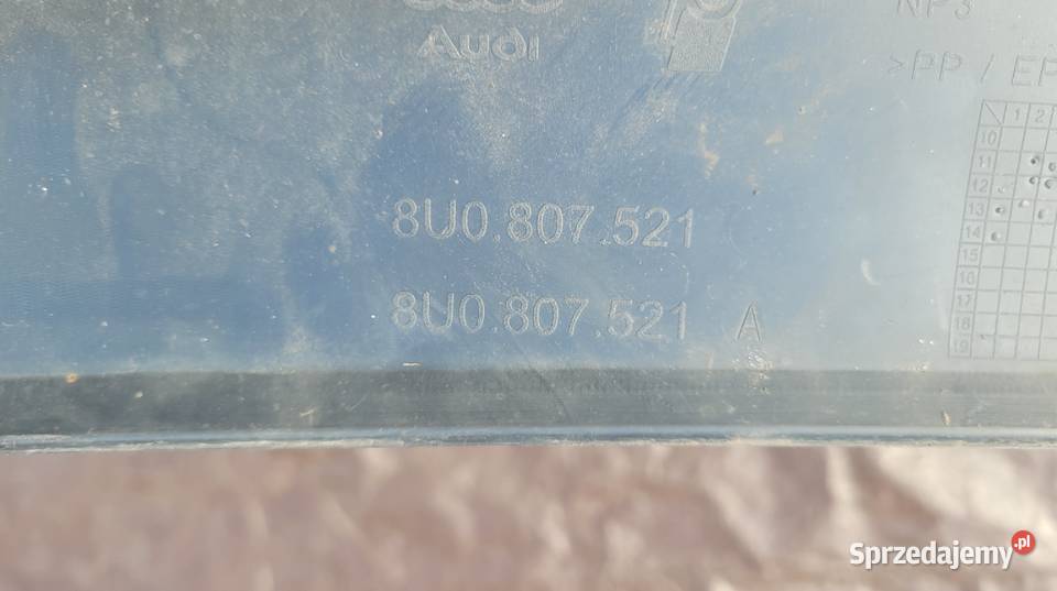 AUDI Q3 HOKEJ SPOILER DOKŁADKA DYFUZOR ZDERZAKA Ruda Śląska