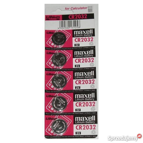 5 BATERIA LITOWA MAXELL CR2032 DL 2032Tanio Pozostałe Kraków