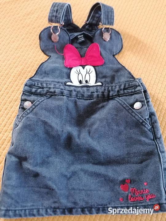 Sukienka jeansowa ogrodniczki Myszka Minnie Łódź