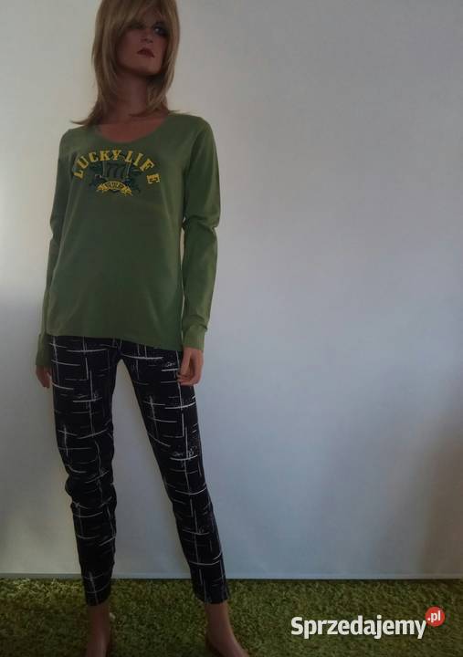 Tshirt line zielony z nadrukiem r 363840 Inny wzór