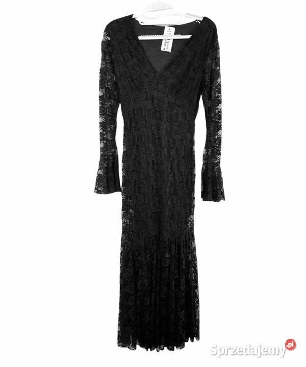 Sukienka koronkowa z długim rękawem zakończonym Spódnice i sukienki Wejherowo