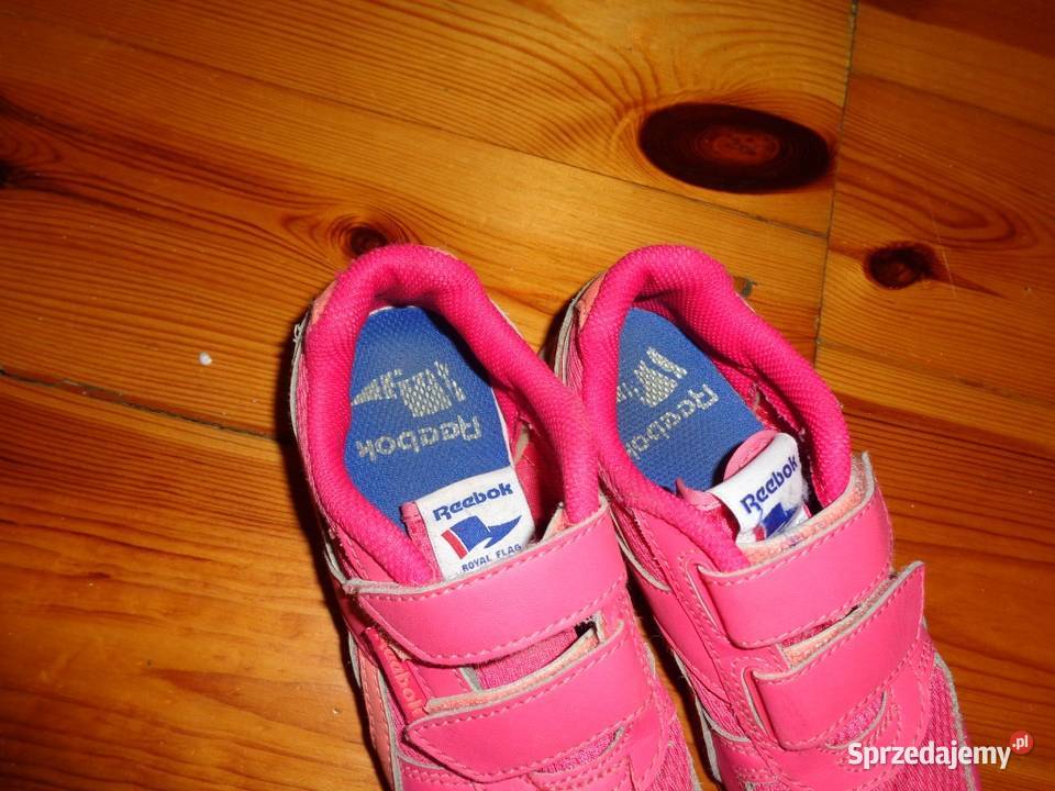 REEBOK 30 dł wkładki 180 różowe na rzepy tkanina lubuskie