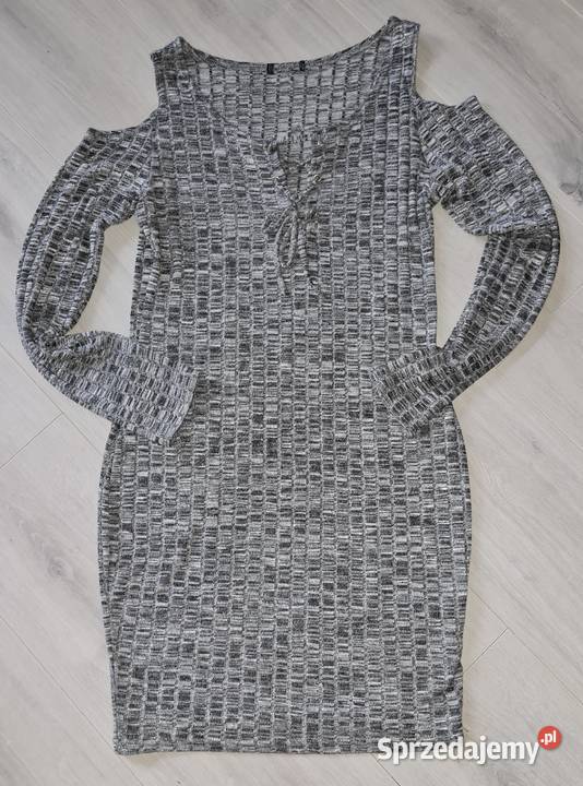 Sukienka dzianinowa sznurowana 38M łódzkie Łódź
