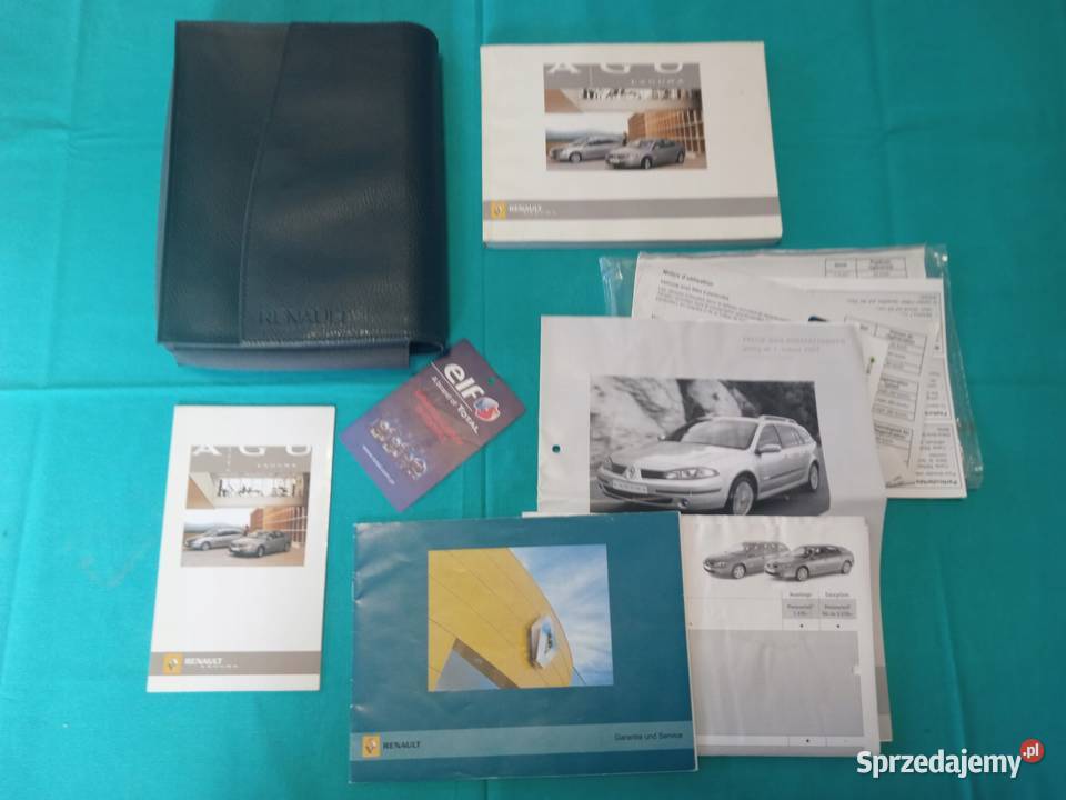 RENAULT LAGUNA 2 LIFT Instrukcja książka gw Etui Łódź sprzedam