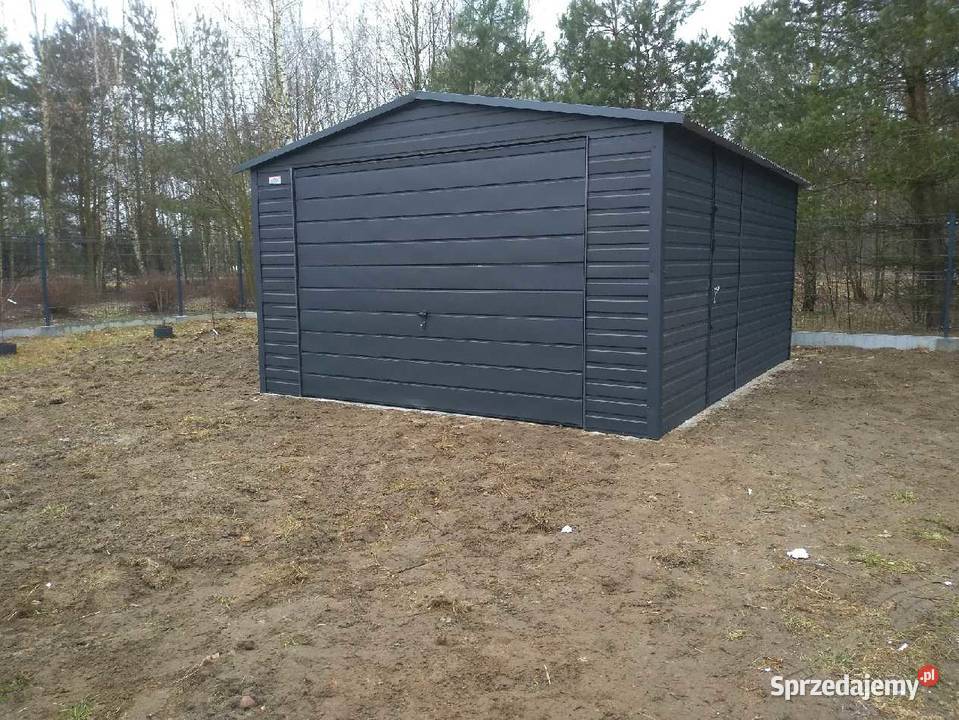 Garaż dwuspadowy 4x5 dwuspadowy kolor Ząbki