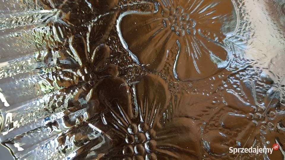 Patera owocarka z falbanką Anemony Ząbkowice Porcelana i szkło