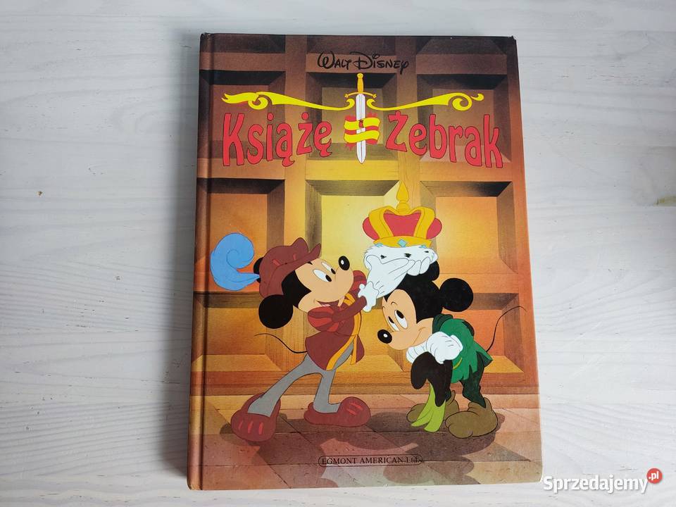 Książka bajka Książę i Żebrak Walt Disney Zabawki Głuchołazy