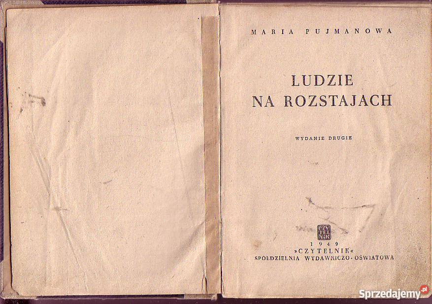 5867 LUDZIE NA ROZSTAJACH MARIA PUJMANOWA Czyrna sprzedam