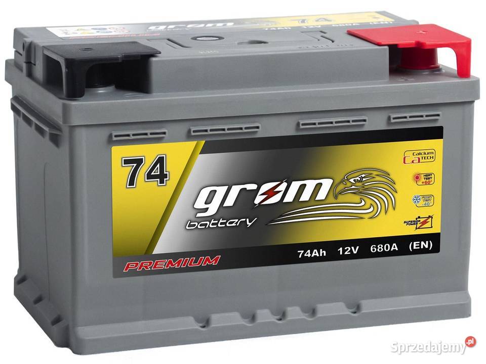 Akumulator GROM 74Ah 680A Specpart Koszalin sprzedam