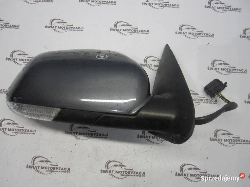 SKODA OCTAVIA II 06r lusterko prawe E9014245 6 osobowe Lusterka zewnętrzne