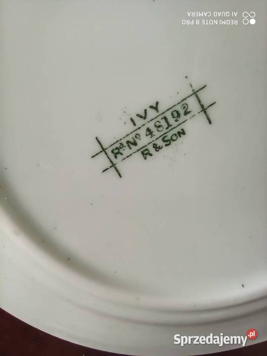 Talerzyk deserowy liście syg Ivy R Son Anglia Gdańsk sprzedam