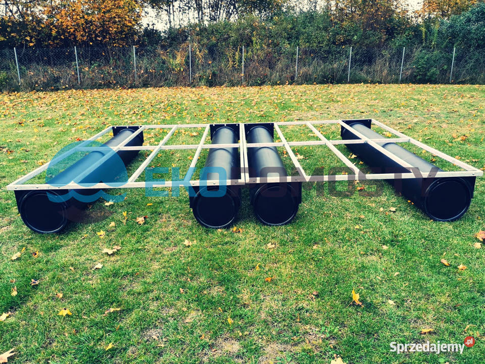 Pomost pływający platforma pływająca tratwa 4x3m zachodniopomorskie Drawsko Pomorskie