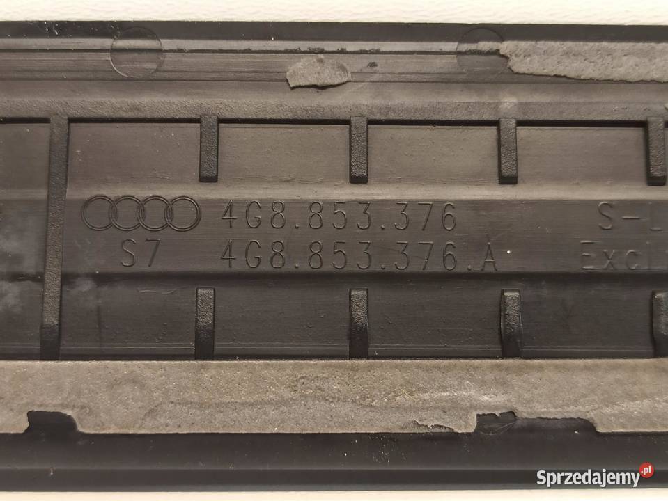 AUDI A7 LISTWA PROGU PRAWA TYŁ 4G8853376 SLINE