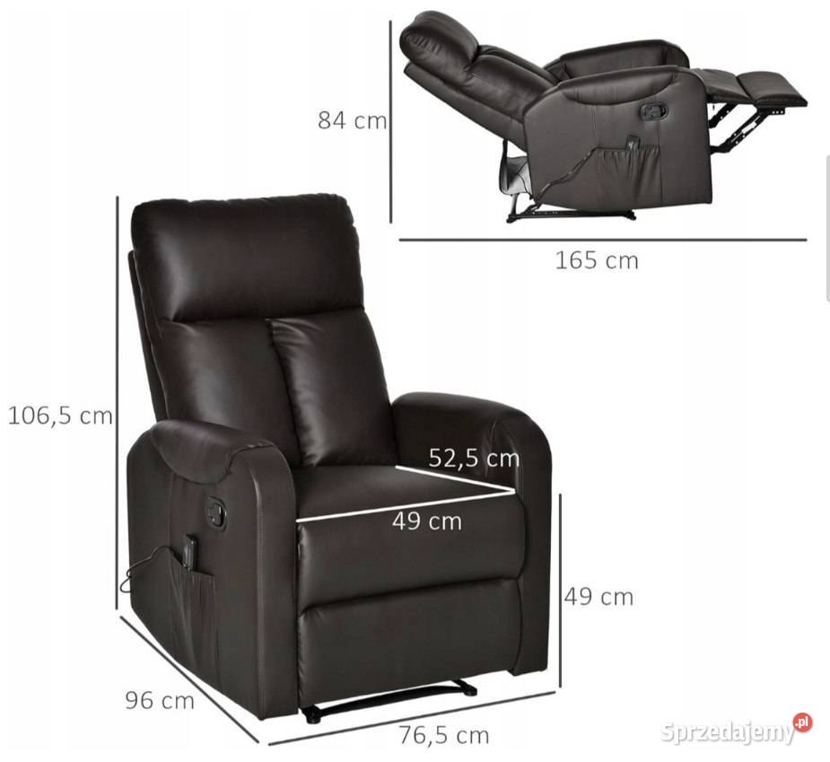 HOMCOM fotel do masażu 106cm Wrocław sprzedam