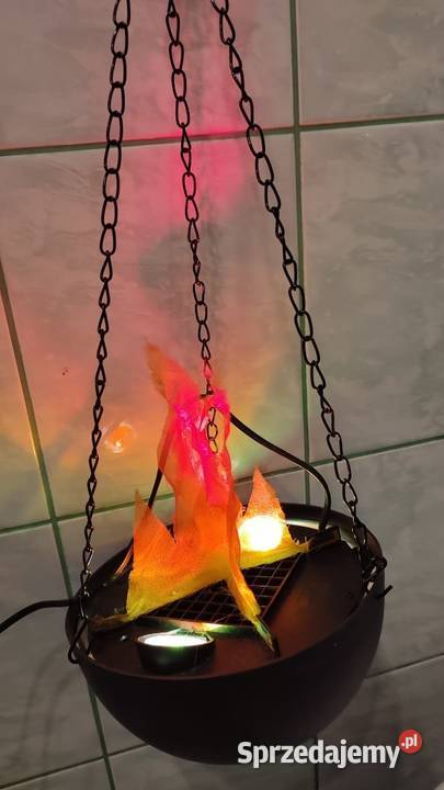 lampa ozdobna do zawieszenia imitująca płomień wielokolorowy śląskie Zawiercie sprzedam