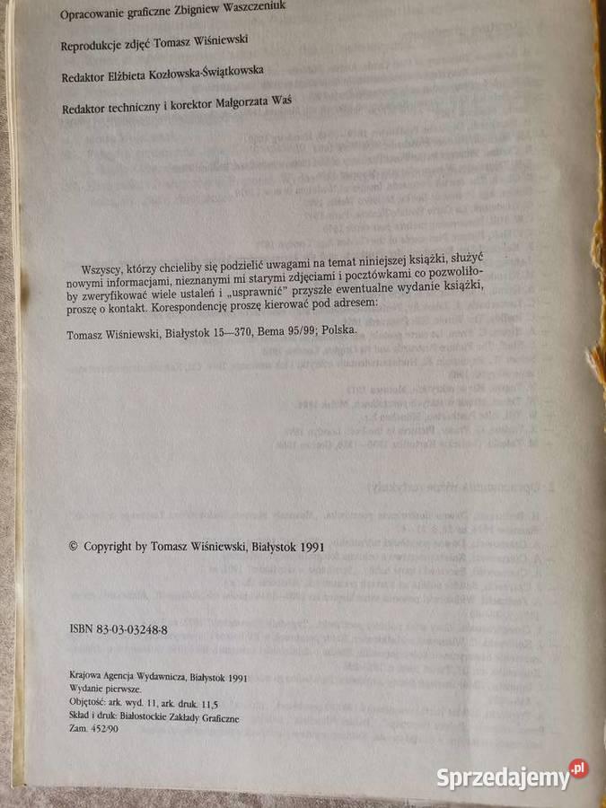 Białystok w starej pocztówce Tomasz Wiśniewski sprzedam