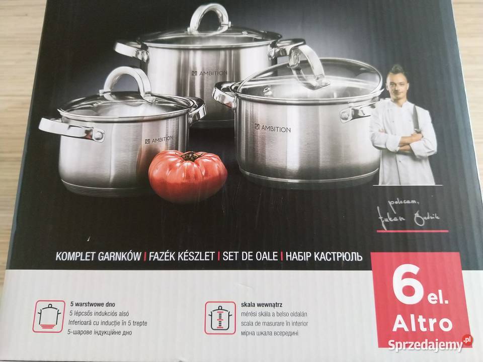 NAJTANIEJ Zestaw Garnków z Pokrywkami ALTROI Zabrze
