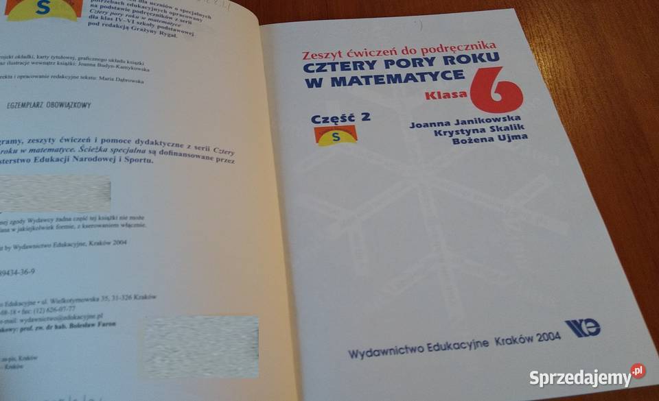 Zeszyt ćwiczeń Cztery pory roku w matematyce