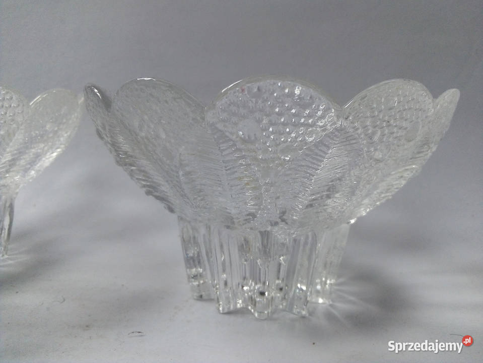 2 x miska świecznik szklana kryształowa Częstochowa sprzedam