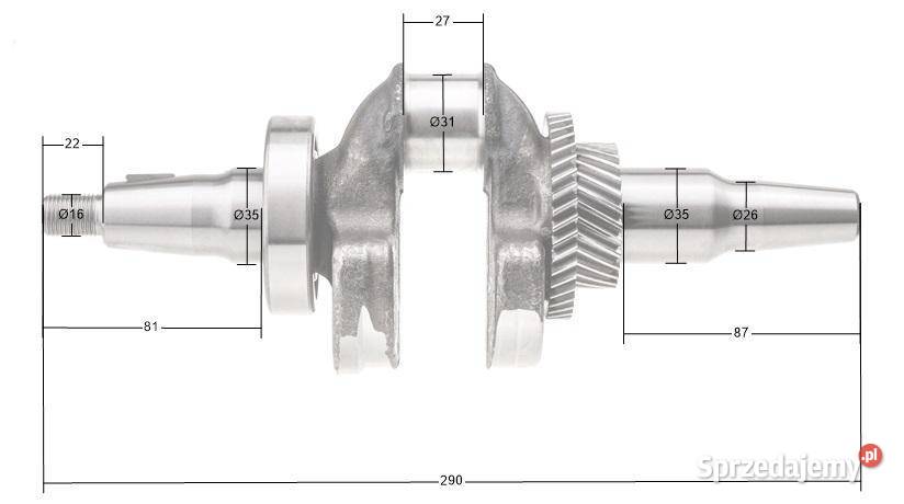 Wał korbowy Rato silnik R440 13300Z191310RBTM sprzedam