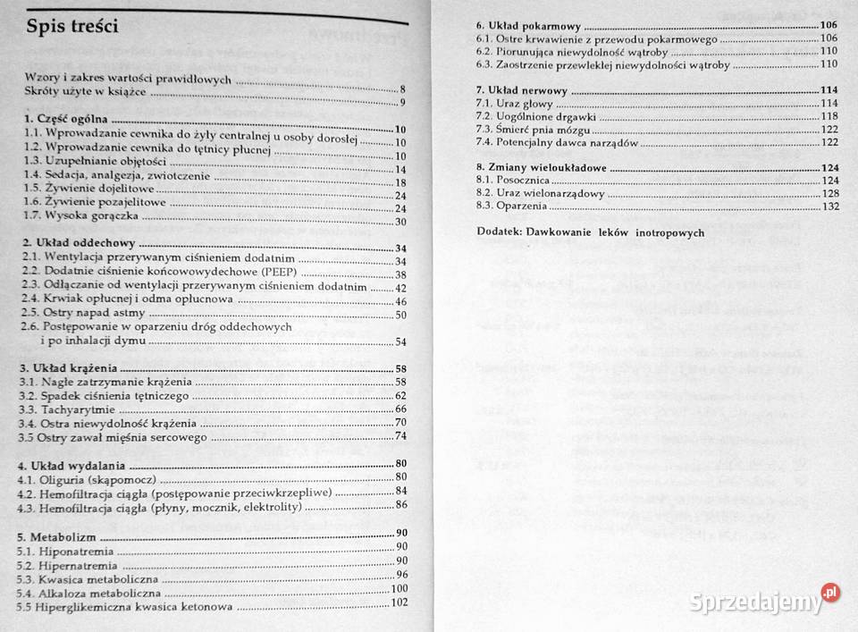 Algorytmy w intensywnej opiece medycznej RF Rok wydania 1993
