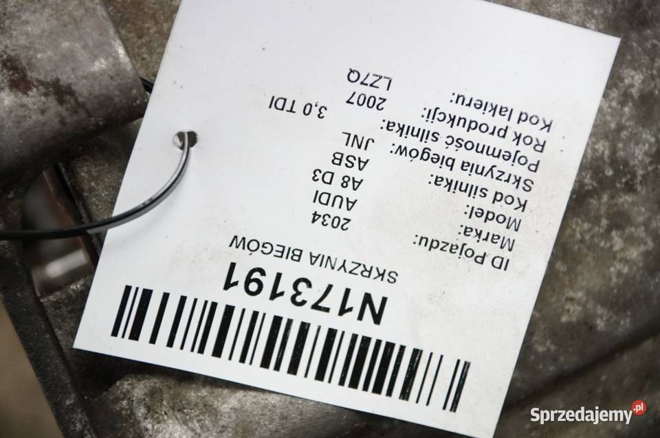 SKRZYNIA BIEGÓW AUDI A8 D3 JNL 30 TDI