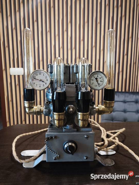 Lampa nocna streampunk Rękodzieło Truskolasy