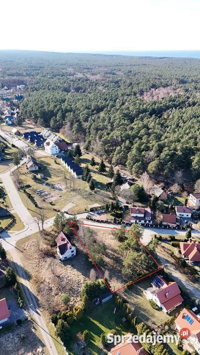 Działka Leśnej w Sztutowie 2 do plaży narożna utwardzona Sprzedaż Sztutowo