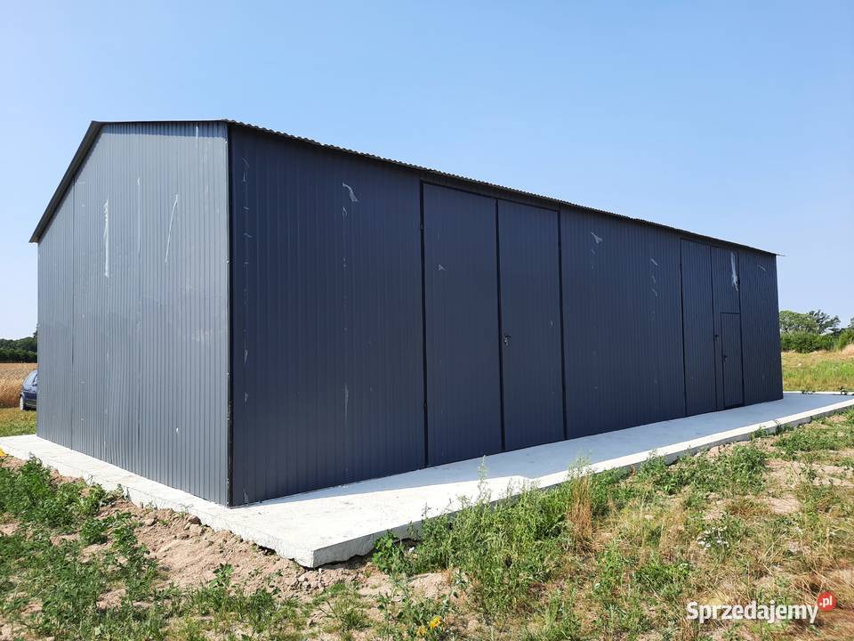 Garaż Blaszany GRAFITOWY Wiata Hala Wiaty Hale Bielsk Podlaski