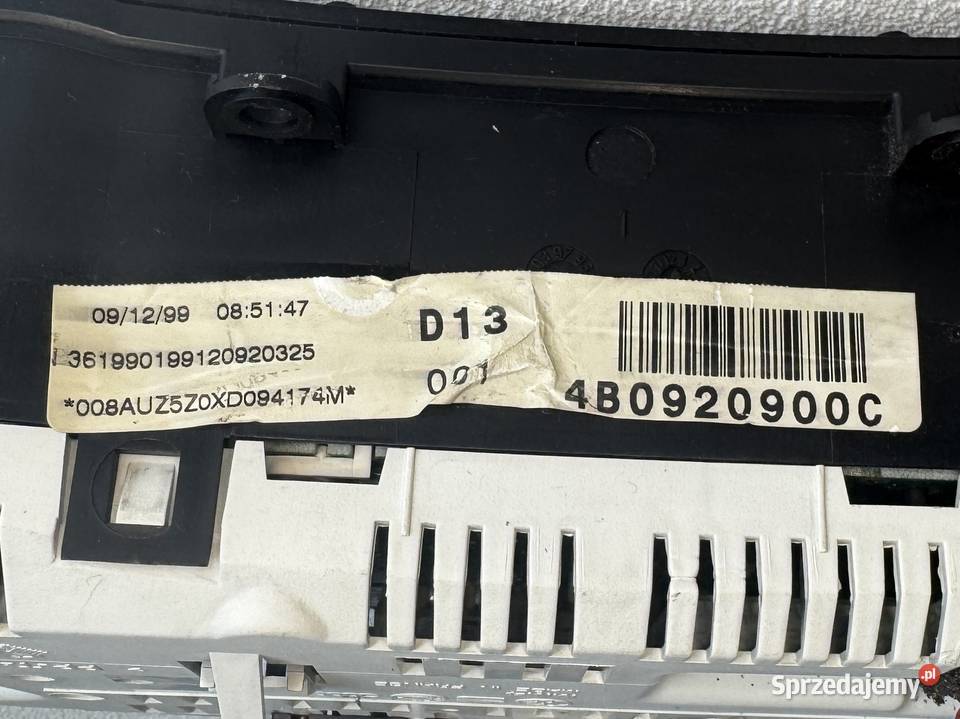 LICZNIK PRĘDKOŚCIOMIERZ ZEGARY AUDI A6 C5 Warszawa