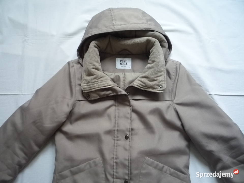 Vero Moda 38M 40L Kurtka zimowa Khaki kaptur Szczecin sprzedam