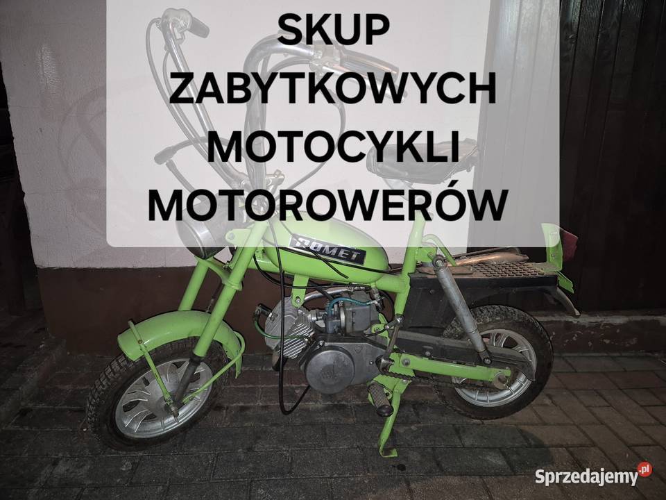 SKUP STARYCH ZABYTKOWYCH MOTOCYKLI MOTOWERÓW dolnośląskie Wrocław