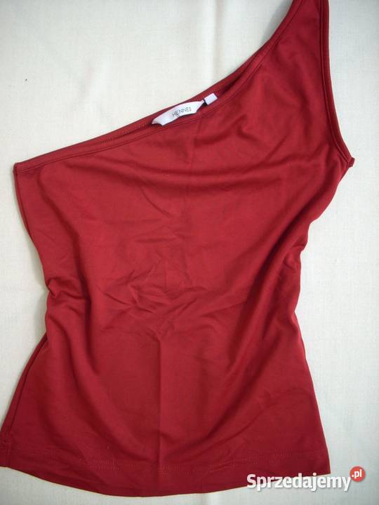 HM Hennes Letnia Bluzka Top J Nowa 34 36 czerwony Moda i Styl Nowy Sącz