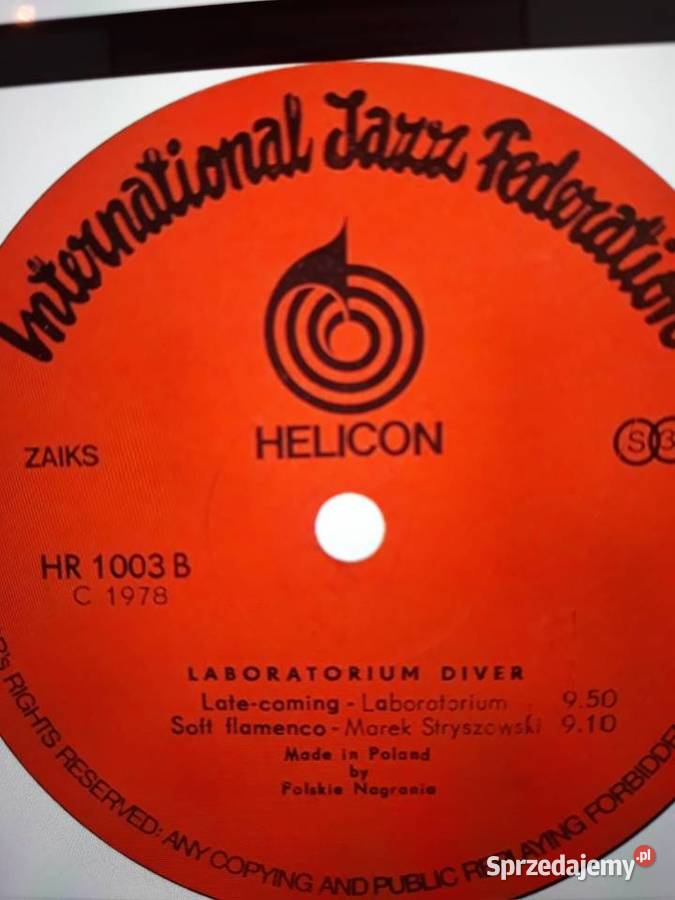 Archiwum jazzu LABORATORIUM Diver 1978 Rzeszów