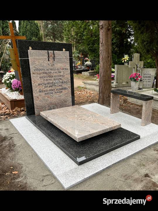 NAGROBEK POMNIK GRANIT KASHMIR IMPALA Z MONTAŻEM dolnośląskie Konary
